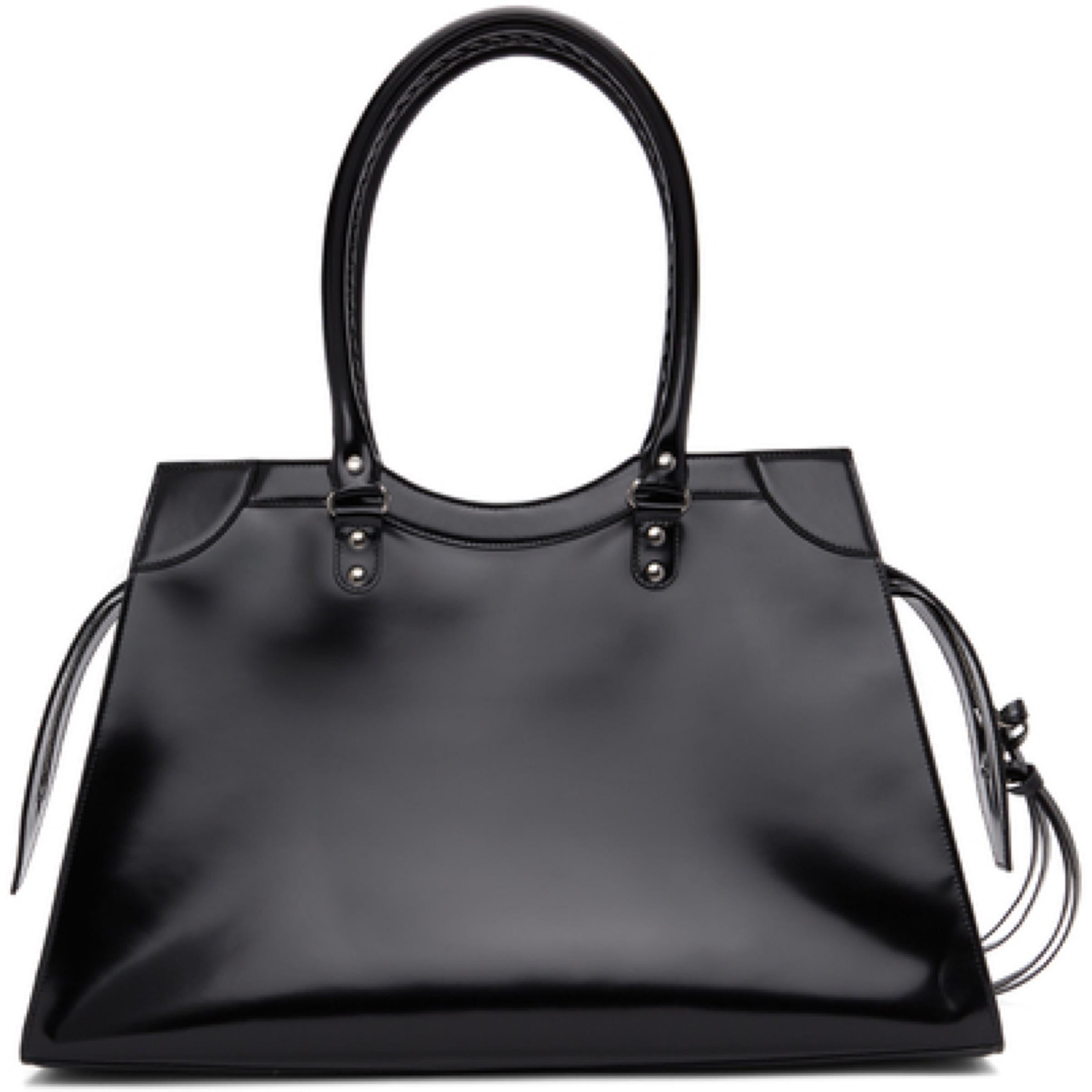 NEW Balenciaga Black Large Neo Classic City Leather Shoulder Bag For Sale 1