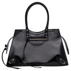 NEW Balenciaga Black Large Neo Classic City Leather Shoulder Bag