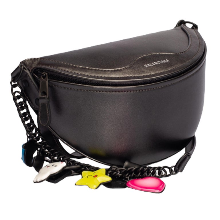 balenciaga waist bag leather
