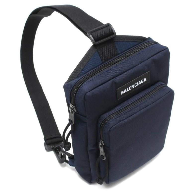 NEW Balenciaga Blue Explorer Nylon Crossbody Bag For Sale at 1stDibs