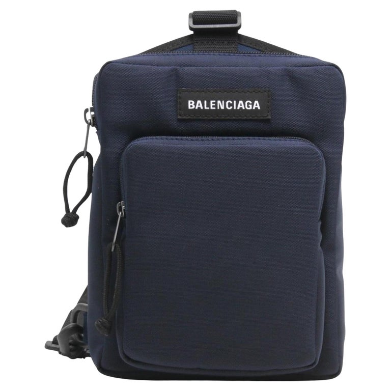 NEW Balenciaga Blue Explorer Nylon Crossbody Bag For Sale at 1stDibs