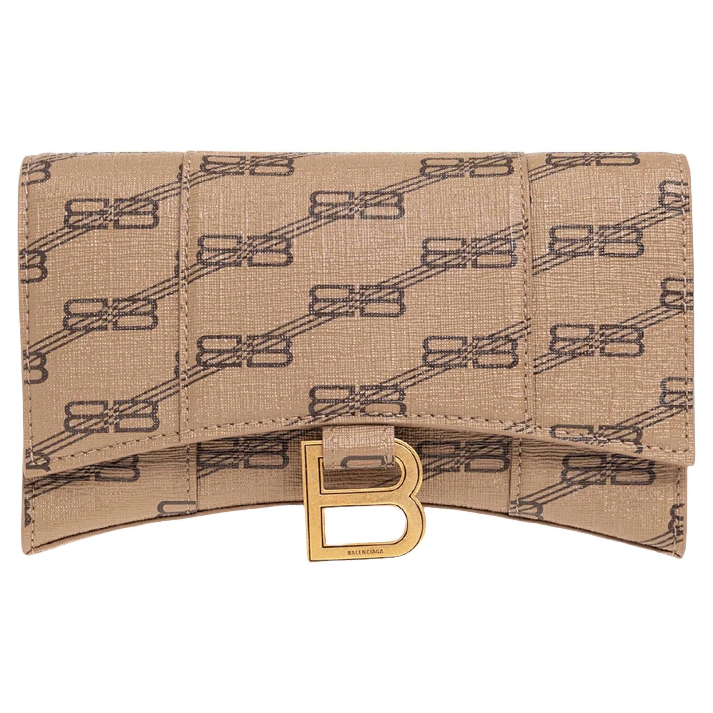 Balenciaga Beige Signature BB Monogram Waist Bag  ZOOFASHIONSCOM