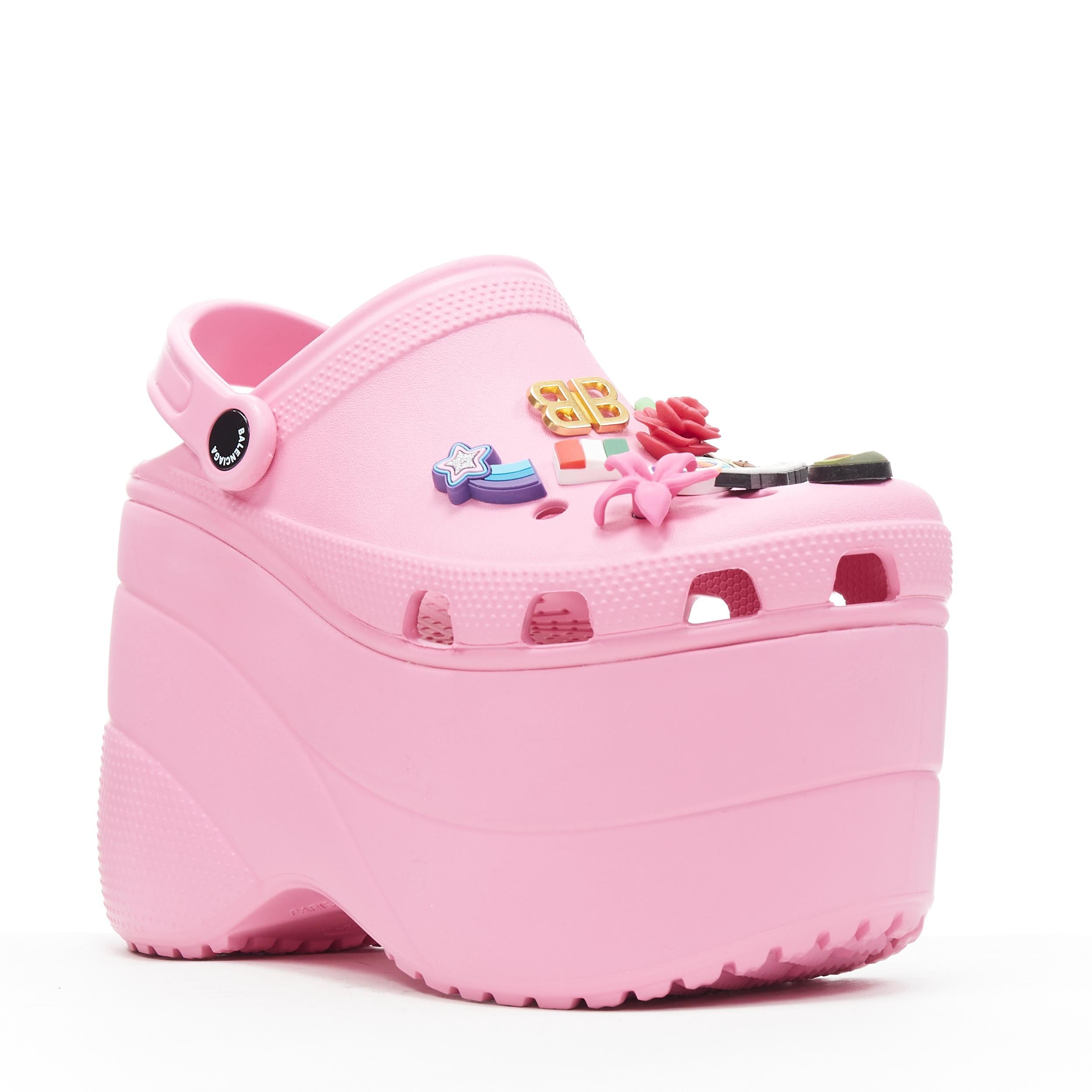 balenciaga platform crocs