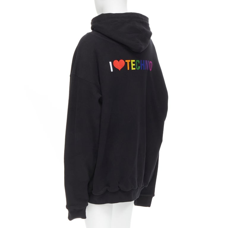 i love techno shirt balenciaga