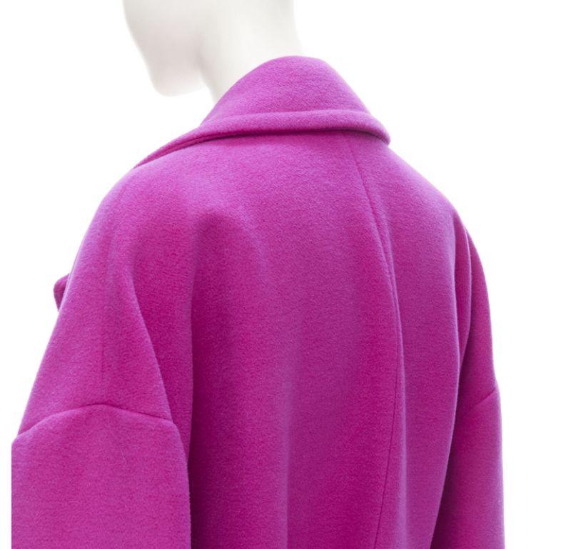 new BALENCIAGA DEMNA 2019 pink camel hair wool oversized belt coat FR38 M For Sale 5
