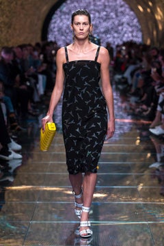 new BALENCIAGA Demna 2019 Runway Eiffel Tower crystal boned bust dress FR36 S