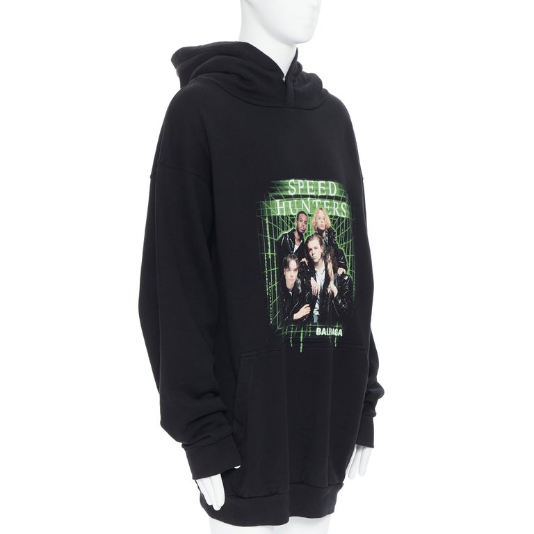 new BALENCIAGA DEMNA 2019 Speed Hunters concert merch oversized cotton  hoodie M For Sale at 1stDibs