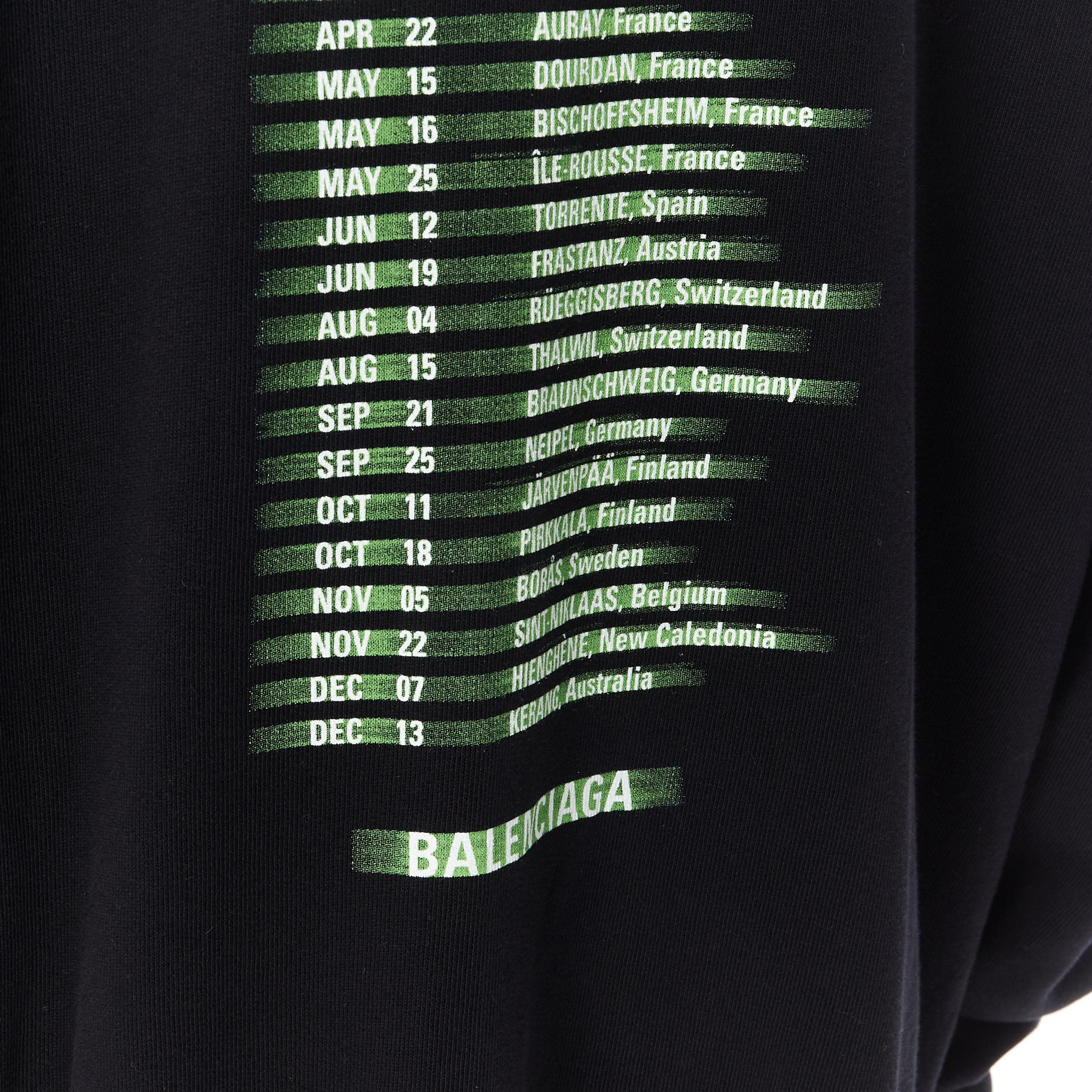 Men's new BALENCIAGA DEMNA 2019 Speed Hunters concert merch oversized cotton hoodie M