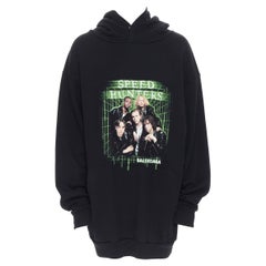 new BALENCIAGA DEMNA 2019 Speed Hunters concert merch oversized cotton hoodie M