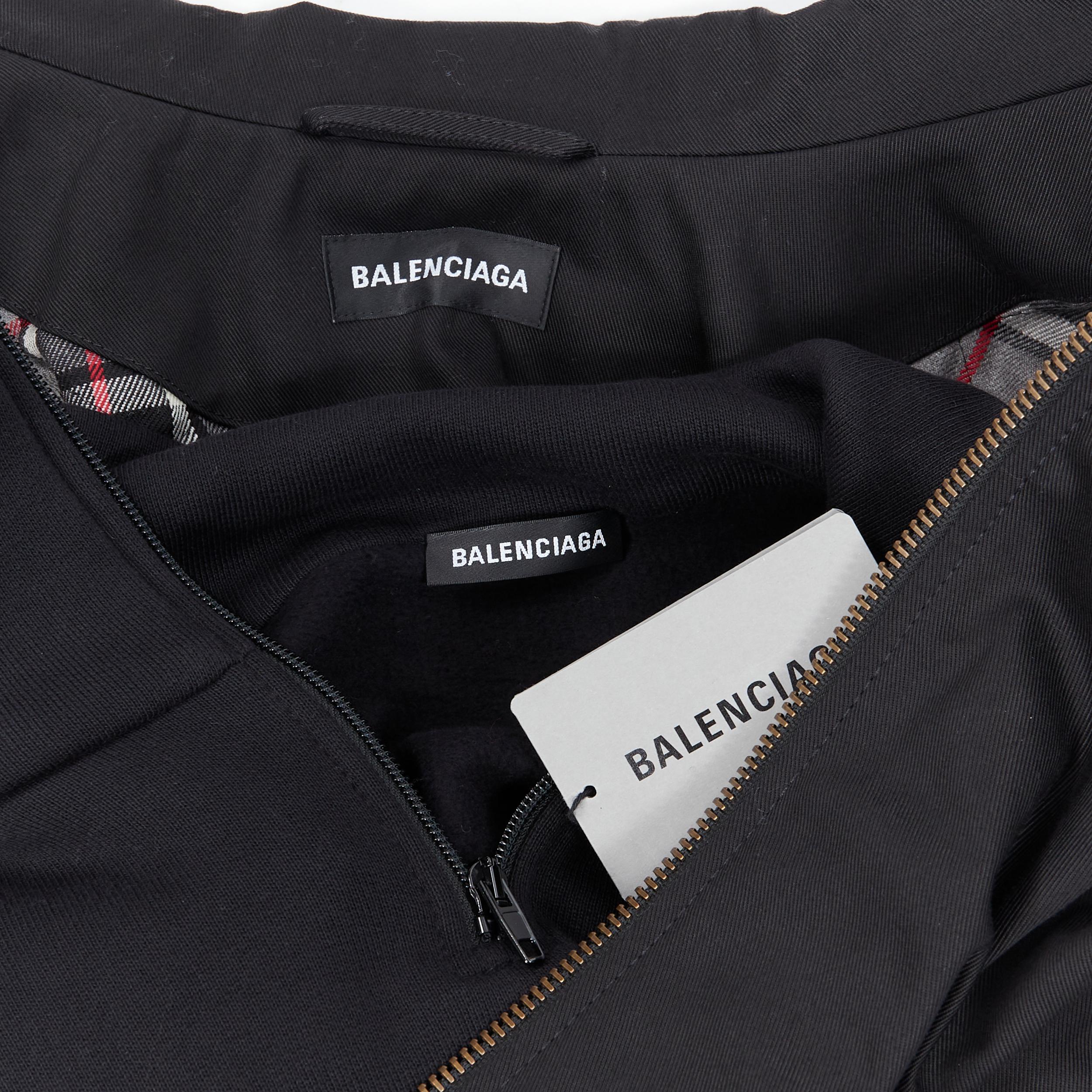 new BALENCIAGA DEMNA 2019 Twin Set trucker half zip pullover 3-in-1 jacket EU46 3