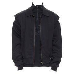 nuevo BALENCIAGA DEMNA 2019 Twin Set trucker media cremallera jersey 3 en 1 chaqueta EU46