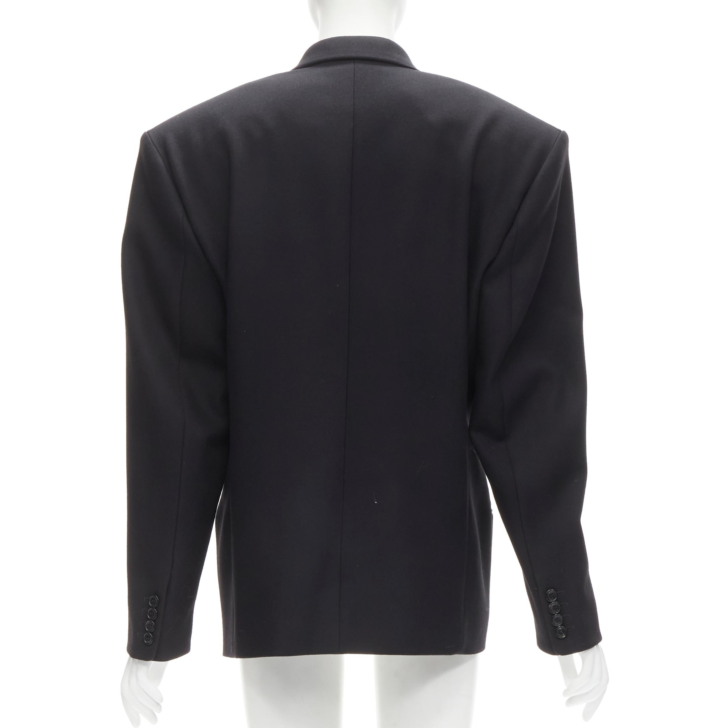 new BALENCIAGA DEMNA 2021 Eveningwear Special Item oversized tux blazer FR46 XL 2