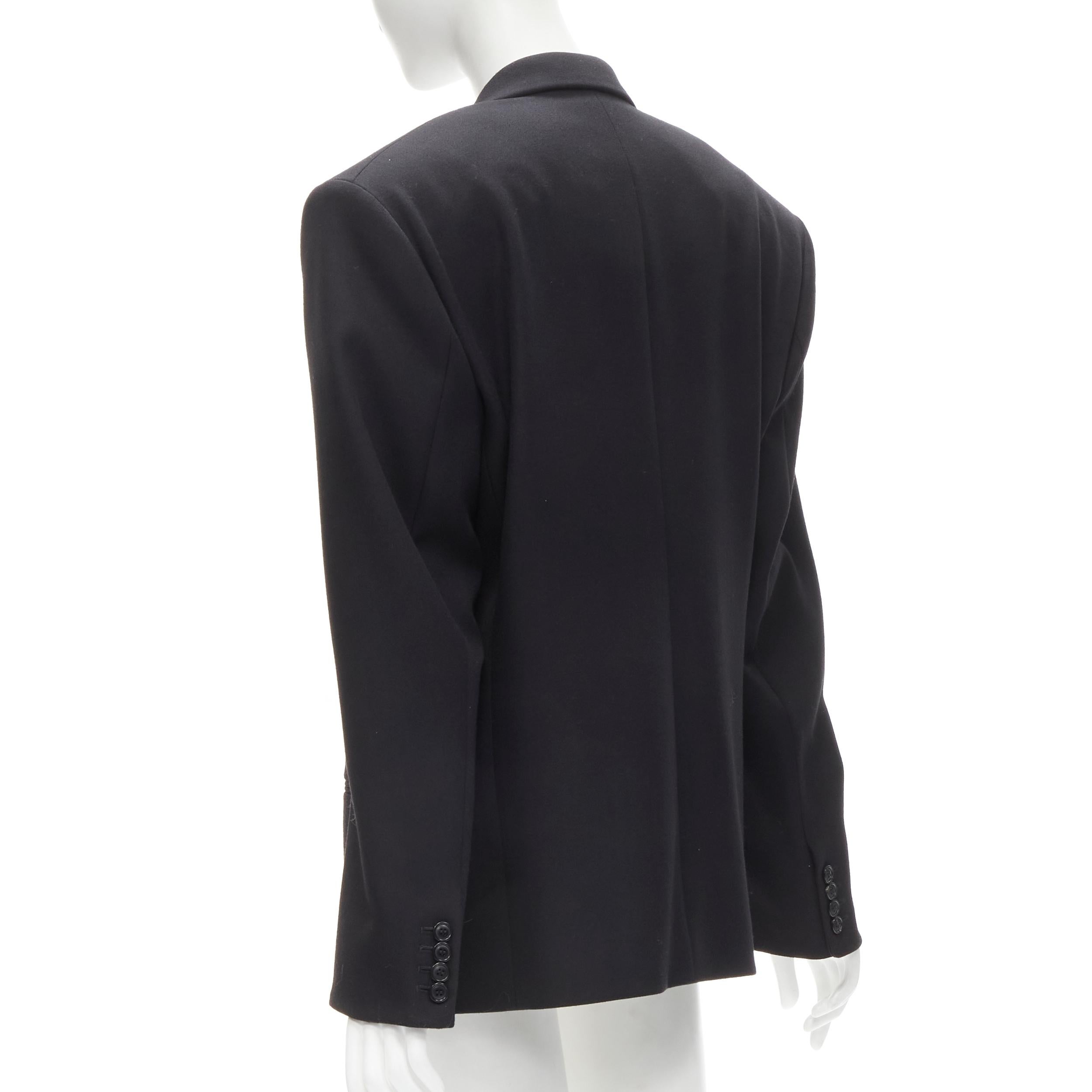 new BALENCIAGA DEMNA 2021 Eveningwear Special Item oversized tux blazer FR46 XL 3