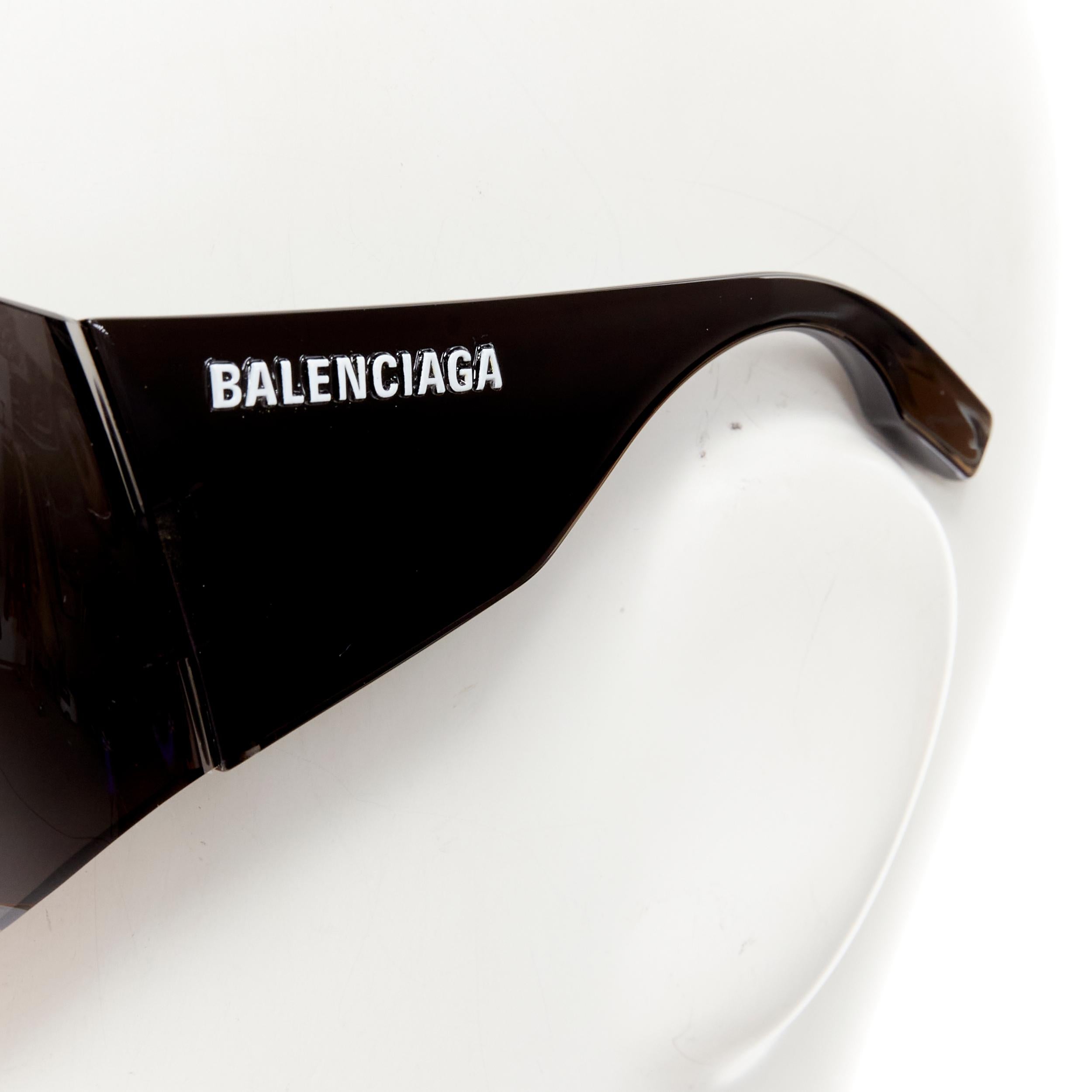 new BALENCIAGA DEMNA 2021 Runway Butterfly Mask shield sunglasses Kim Kardashian For Sale 1