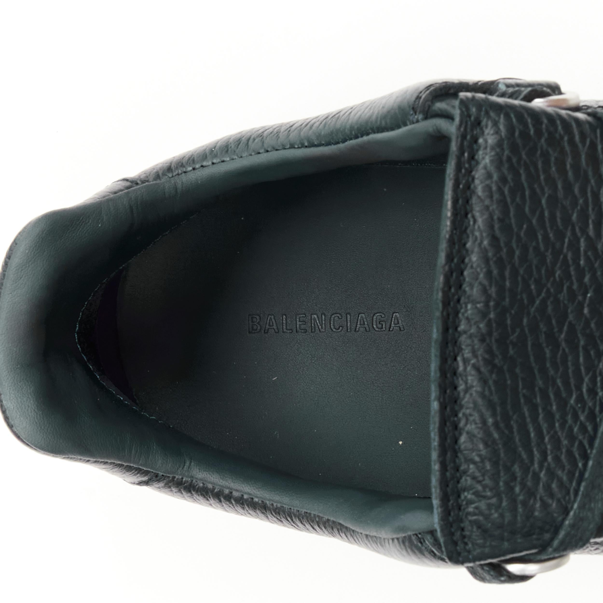 new BALENCIAGA DEMNA Arena black noir grained leather low top sneakers EU41 US8 1