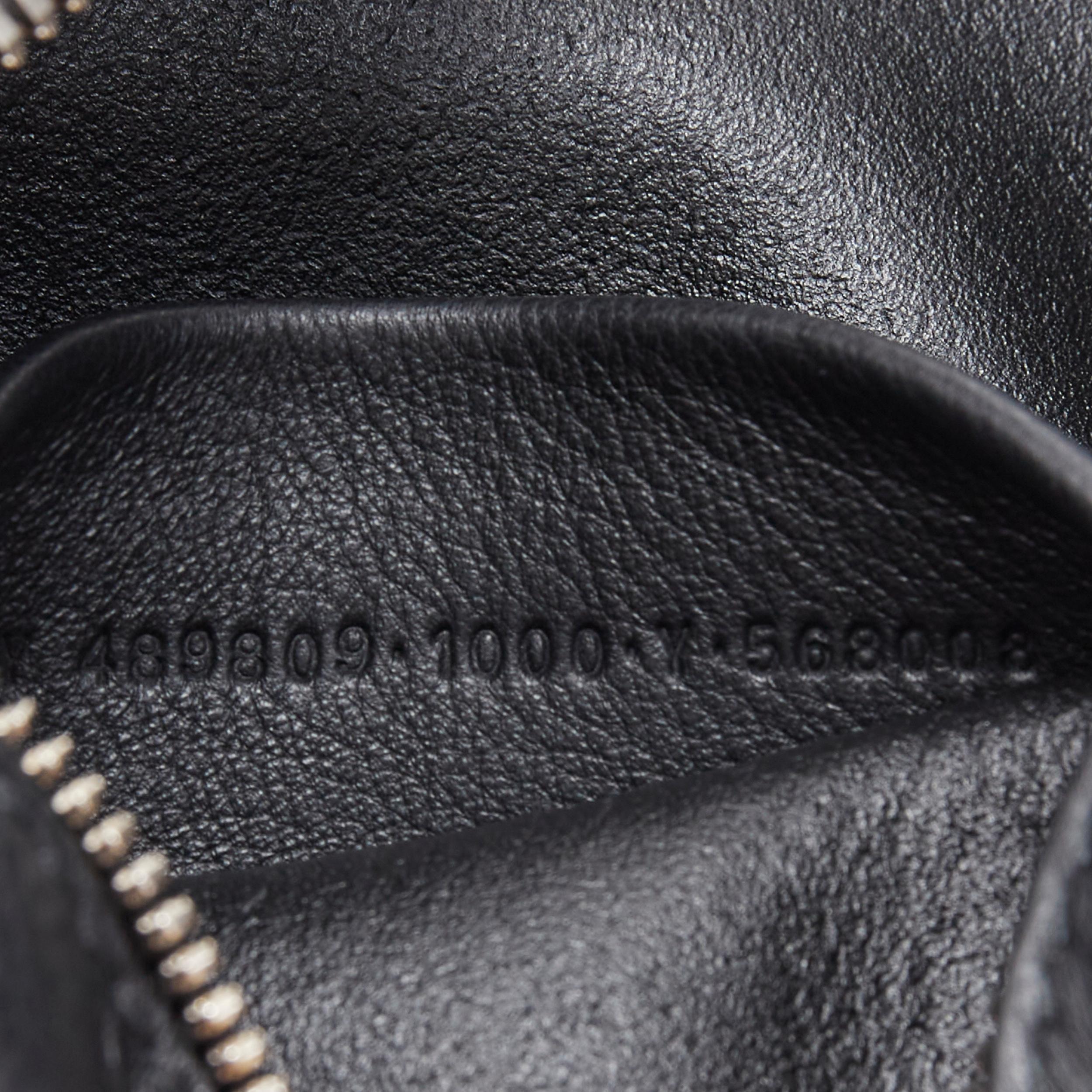 new BALENCIAGA Demna Everyday Camera XS black leather logo print crossbody bag For Sale 4