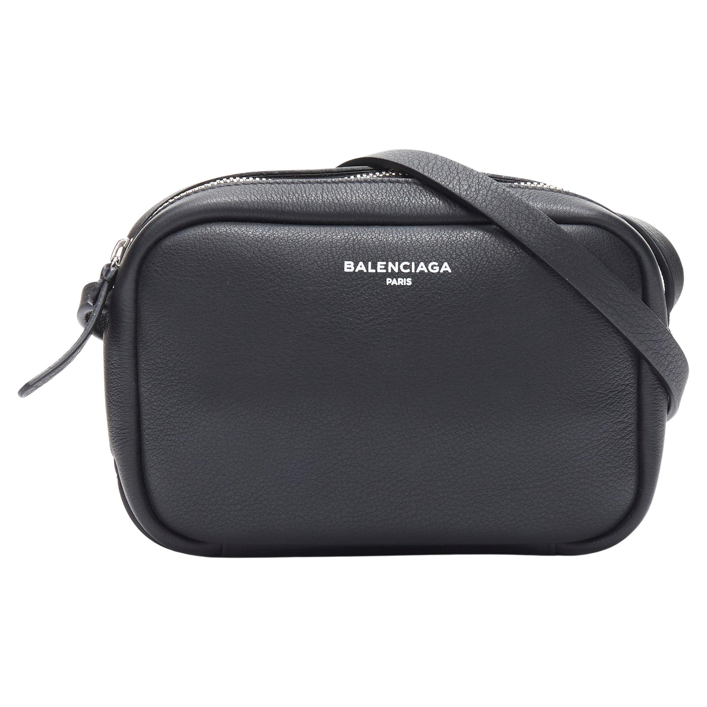 new BALENCIAGA Demna Everyday Camera XS black white logo crossbody bag at  1stDibs
