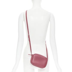 new BALENCIAGA Demna Everyday Camera XS burgundy red logo camera crossbody bag