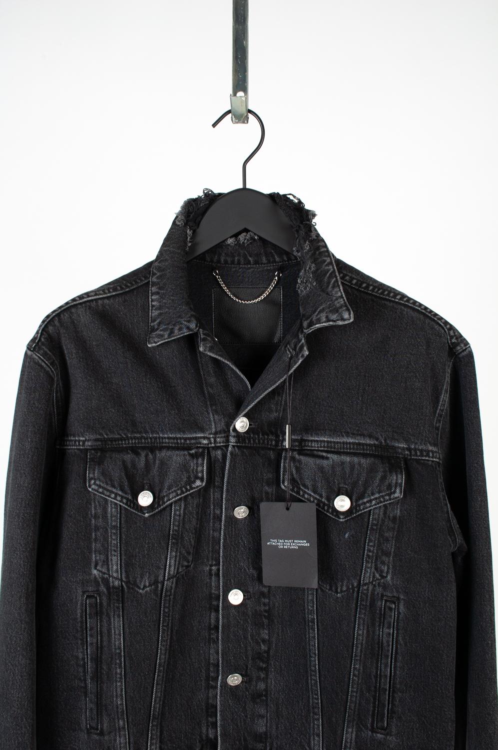 New Balenciaga Denim Men Jacket Sinners Size ITA50 Medium For Sale at 1stDibs