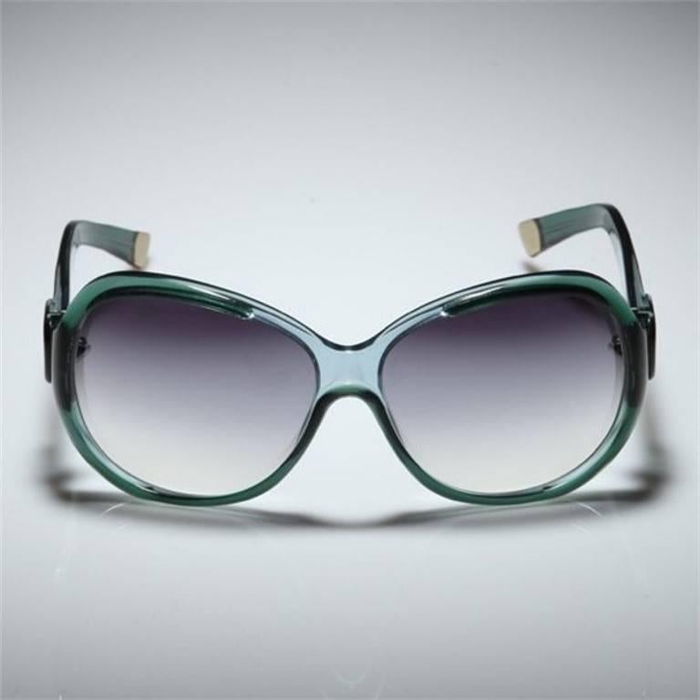 green balenciaga sunglasses