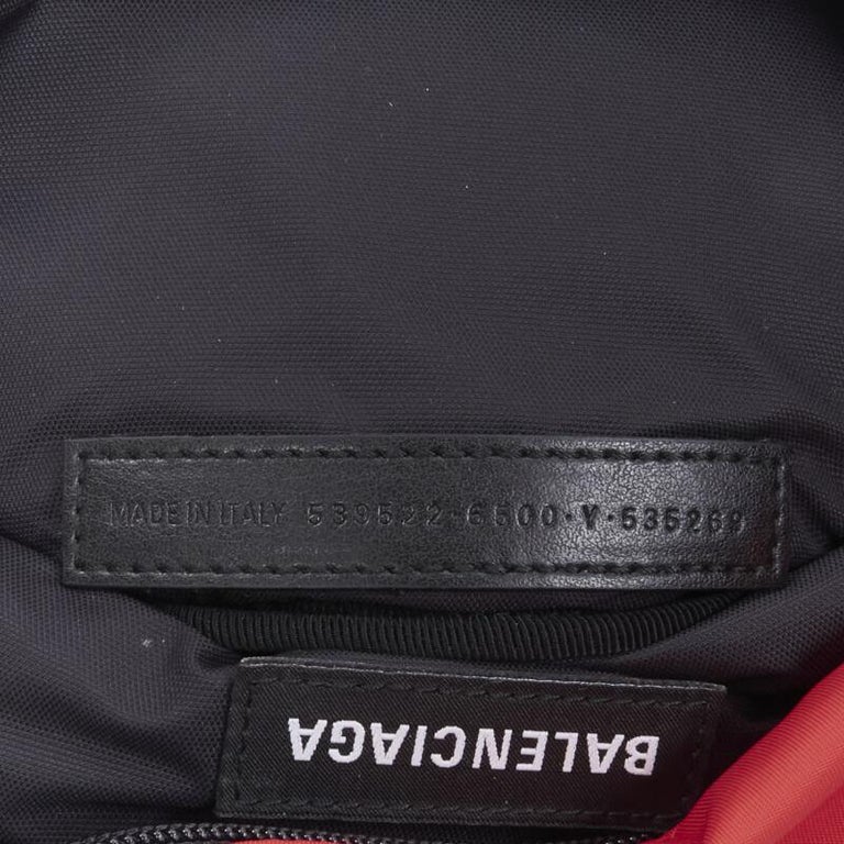 new BALENCIAGA Explorer Double Pack Sharp WFP red white crossbody waist ...