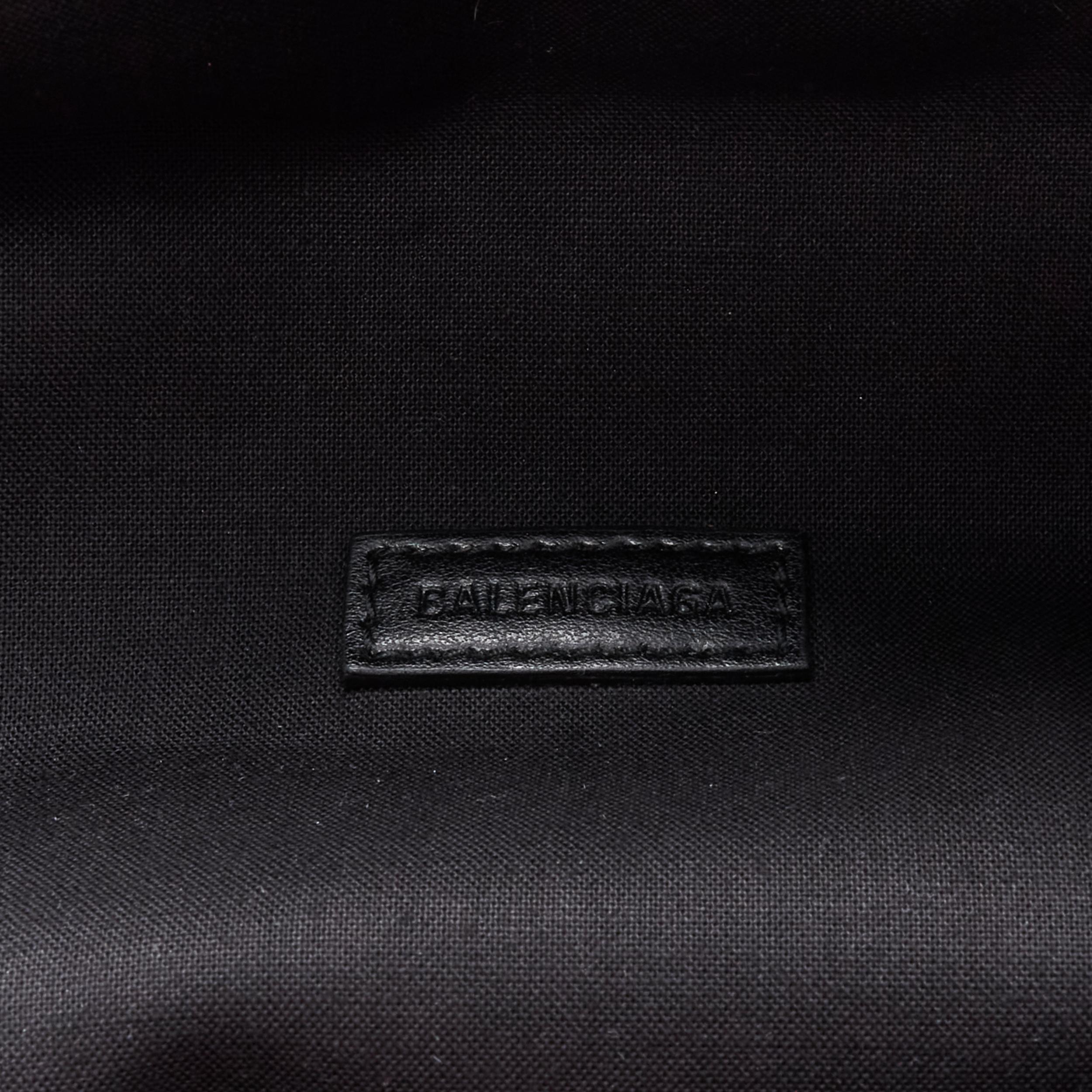 new BALENCIAGA Explorer You Are The World embroidered black nylon waist bag 2