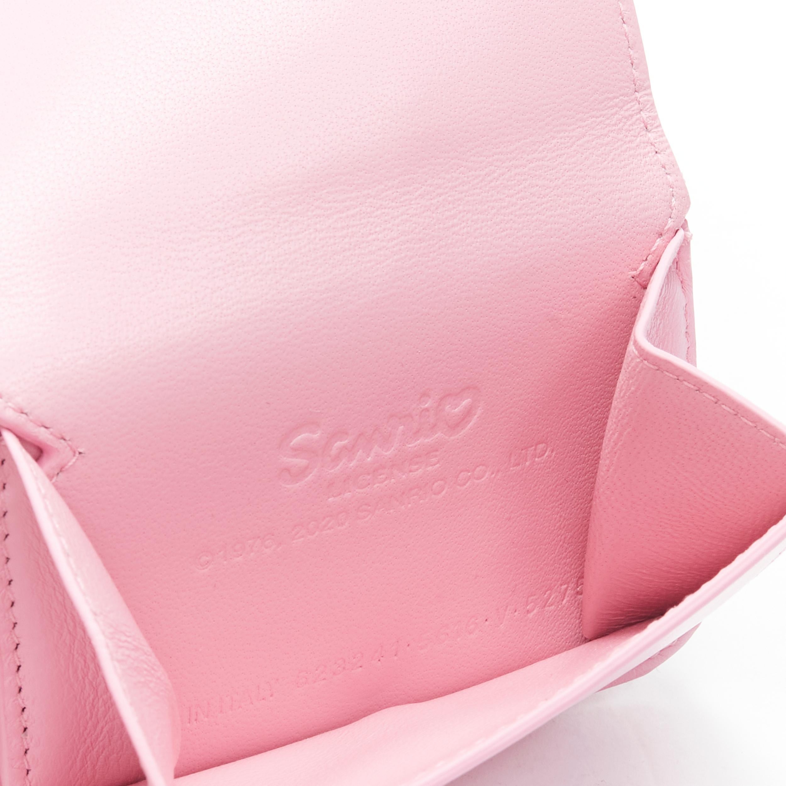 new BALENCIAGA Kitty pink red ribbon wallet micro silver chain crossbody bag 2
