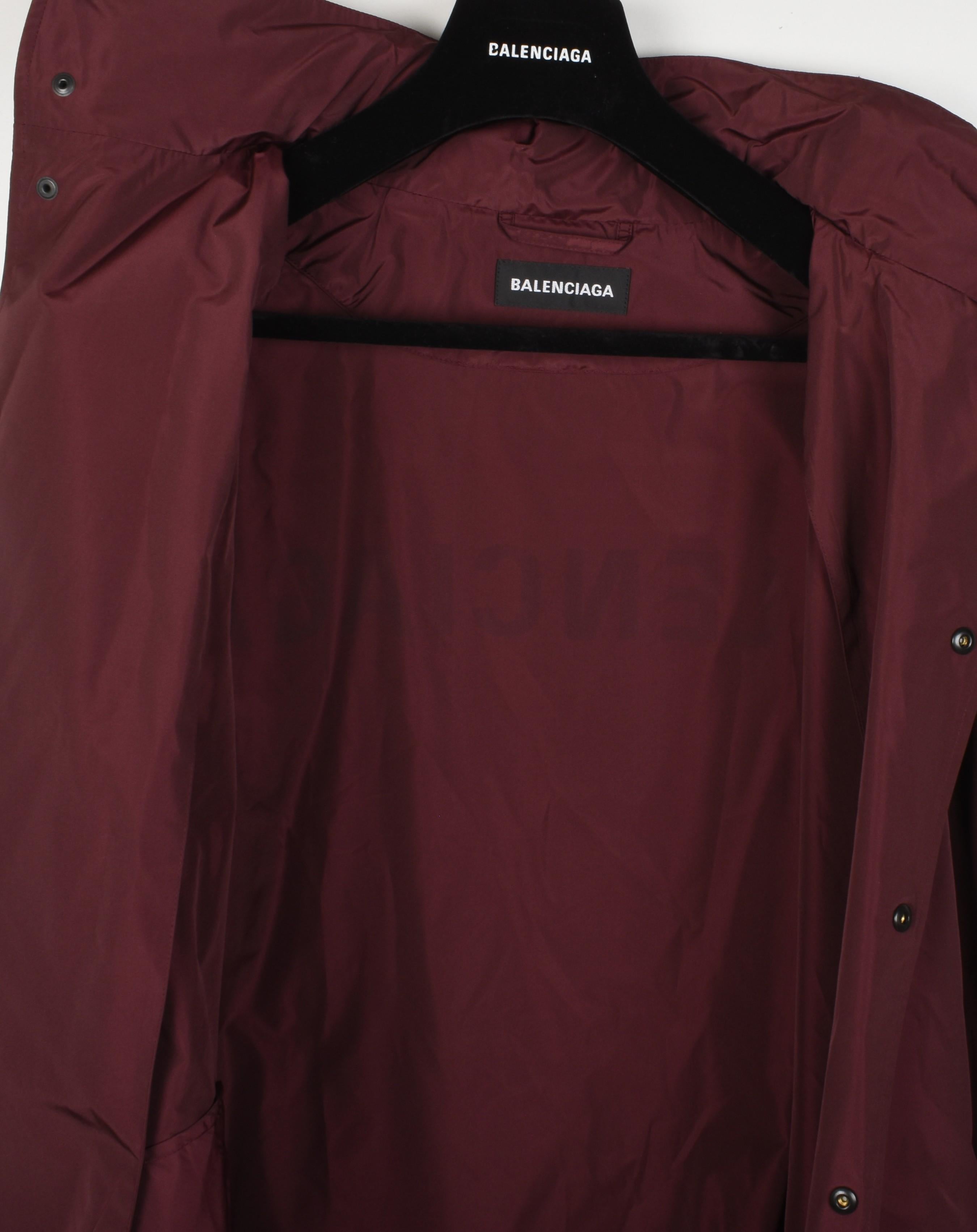 New Balenciaga Men Jacket Light Wind Jacket Hidden Hoodie (comes with hanger) Si For Sale 2