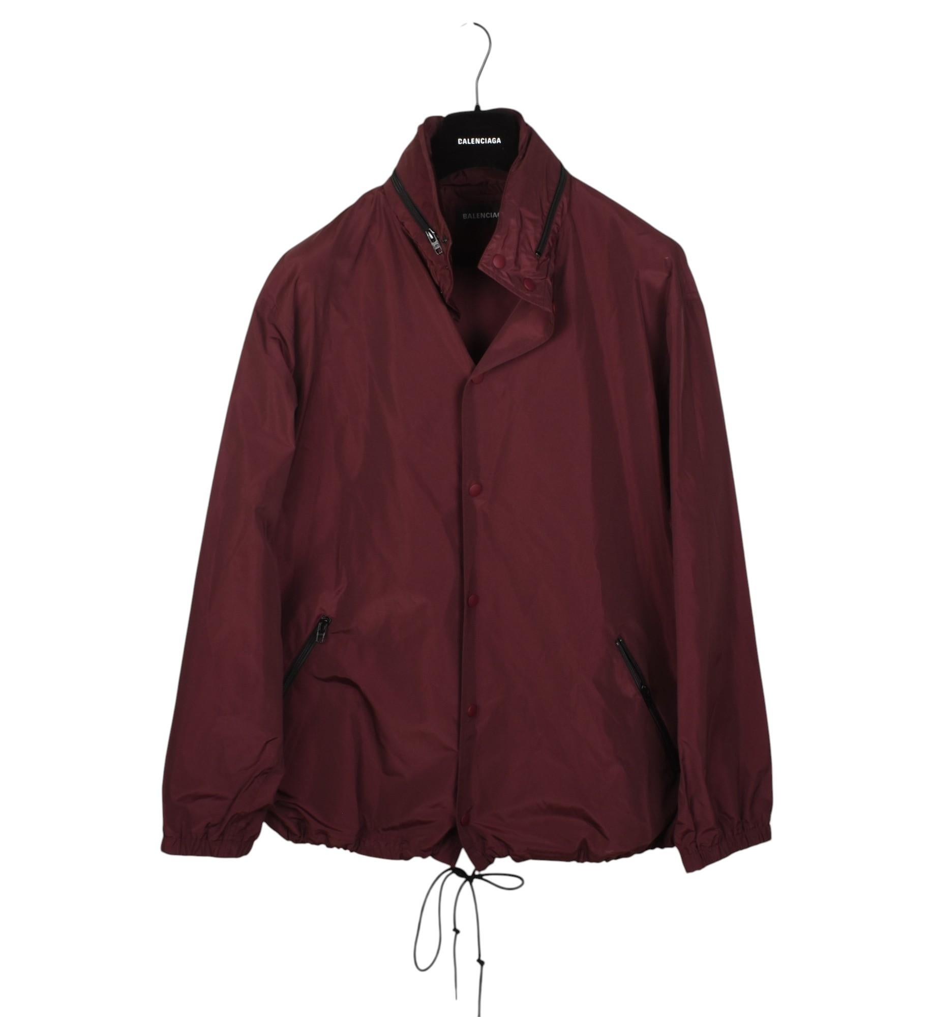 New Balenciaga Men Jacket Light Wind Jacket Hidden Hoodie (comes with hanger) Si For Sale