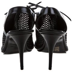 New Balenciaga Perforated Patent Leather Heels Sz 40