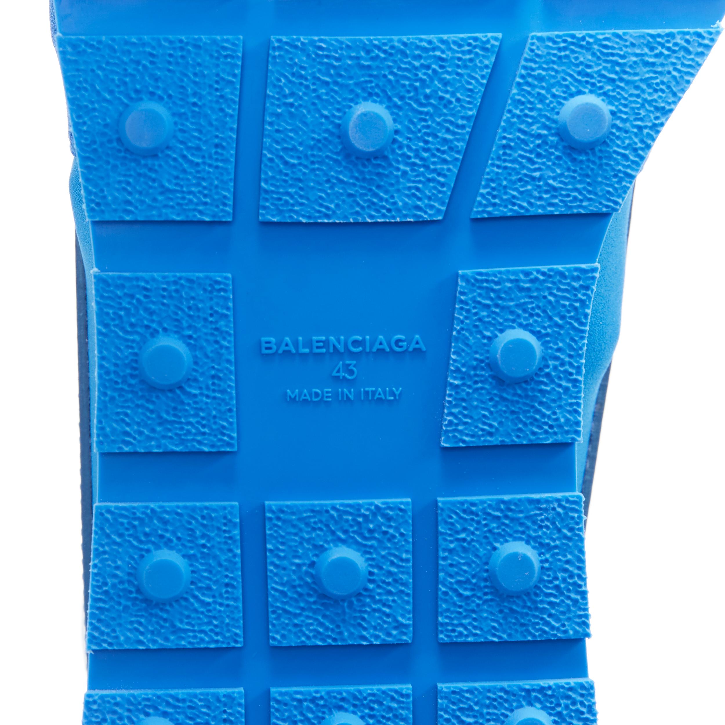 new BALENCIAGA Race Runner cobalt blue low sneakers EU42 US9 506328 W0YXS 4307 5