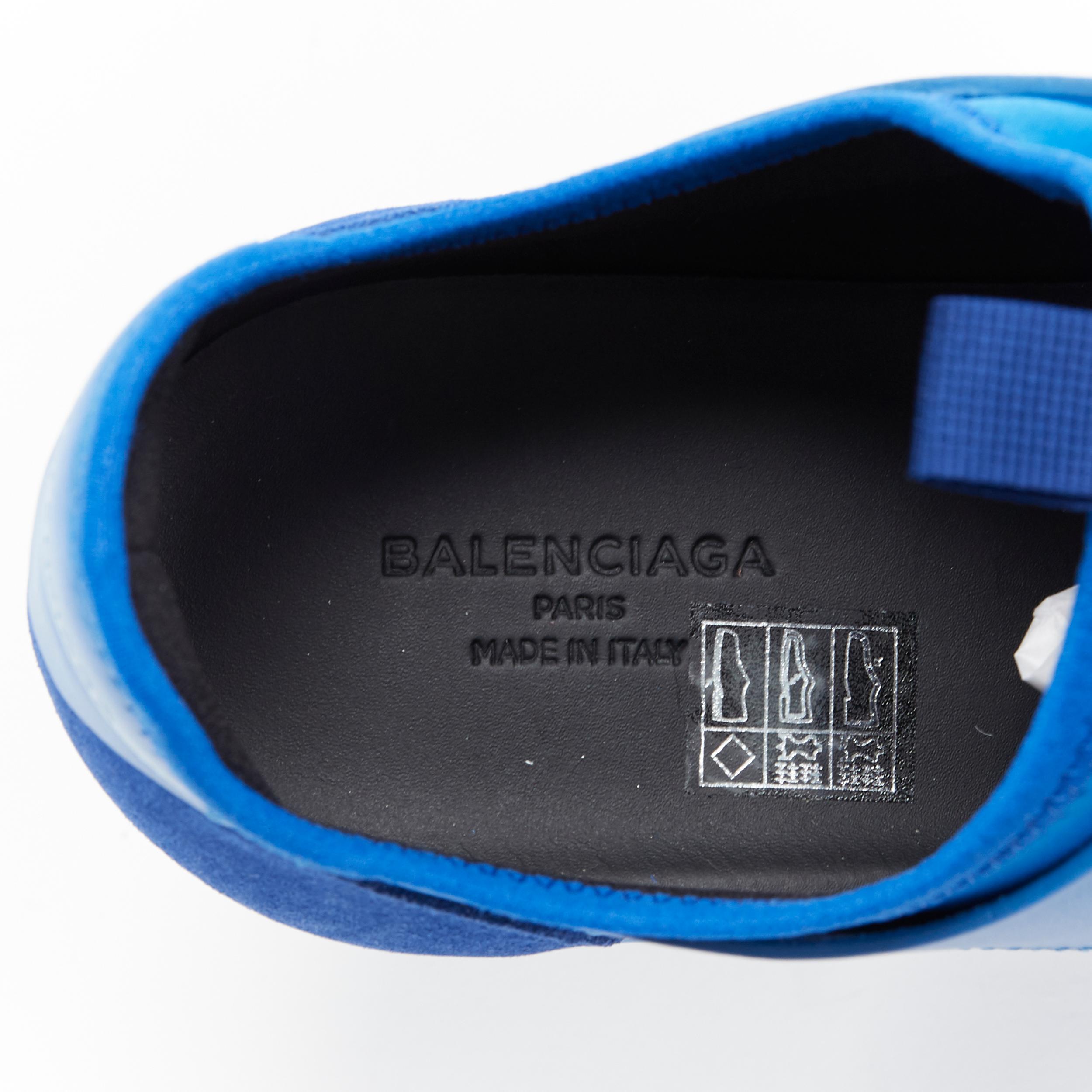 new BALENCIAGA Race Runner cobalt blue low sneakers EU43 US10 506328 W0YXS 4307 3