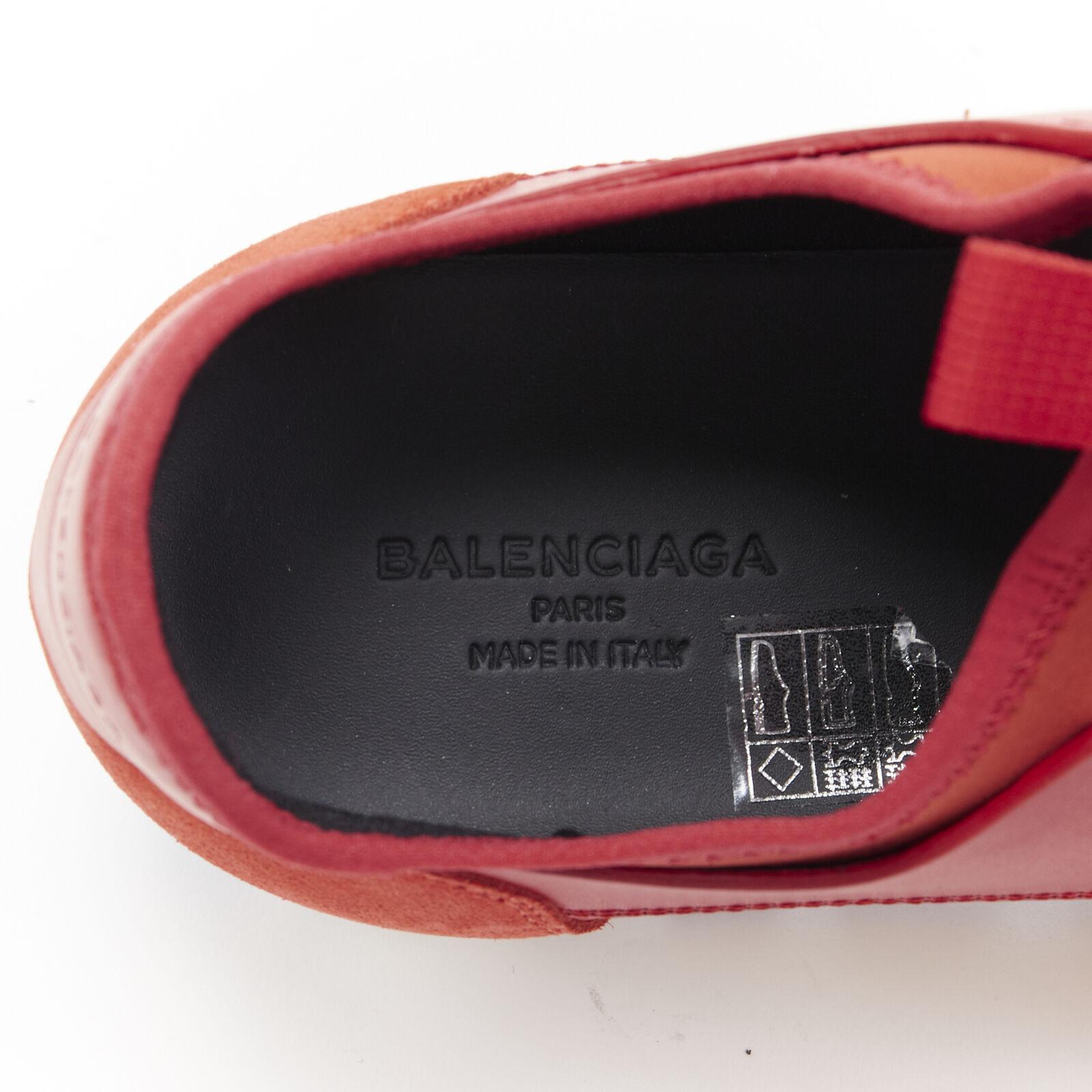 new BALENCIAGA Race Runner red white low sneakers EU42 US9 506328W0YXS6501 4