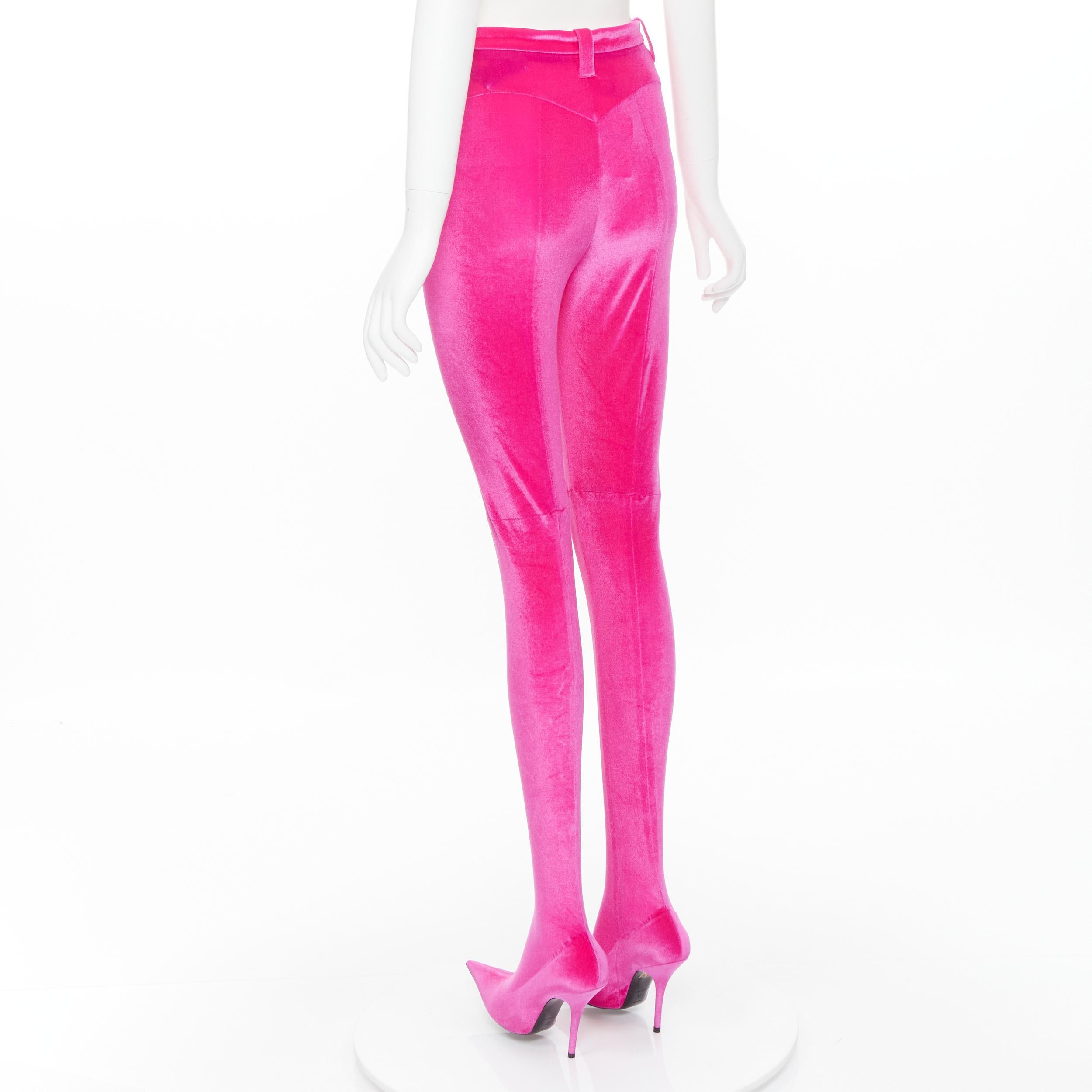 pink heel pants