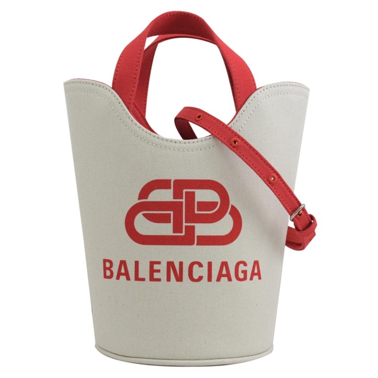 Vintage 90s Balenciaga Paris Bag BB Monogram Print Shoulder 