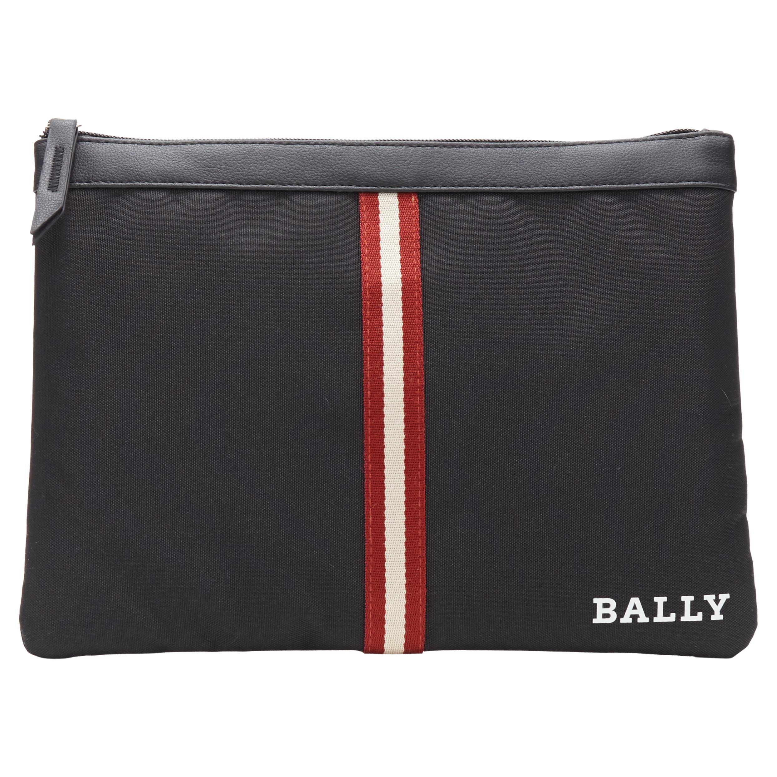 new BALLY Signature web canvas pouch eye mask neck pillow travel flight set