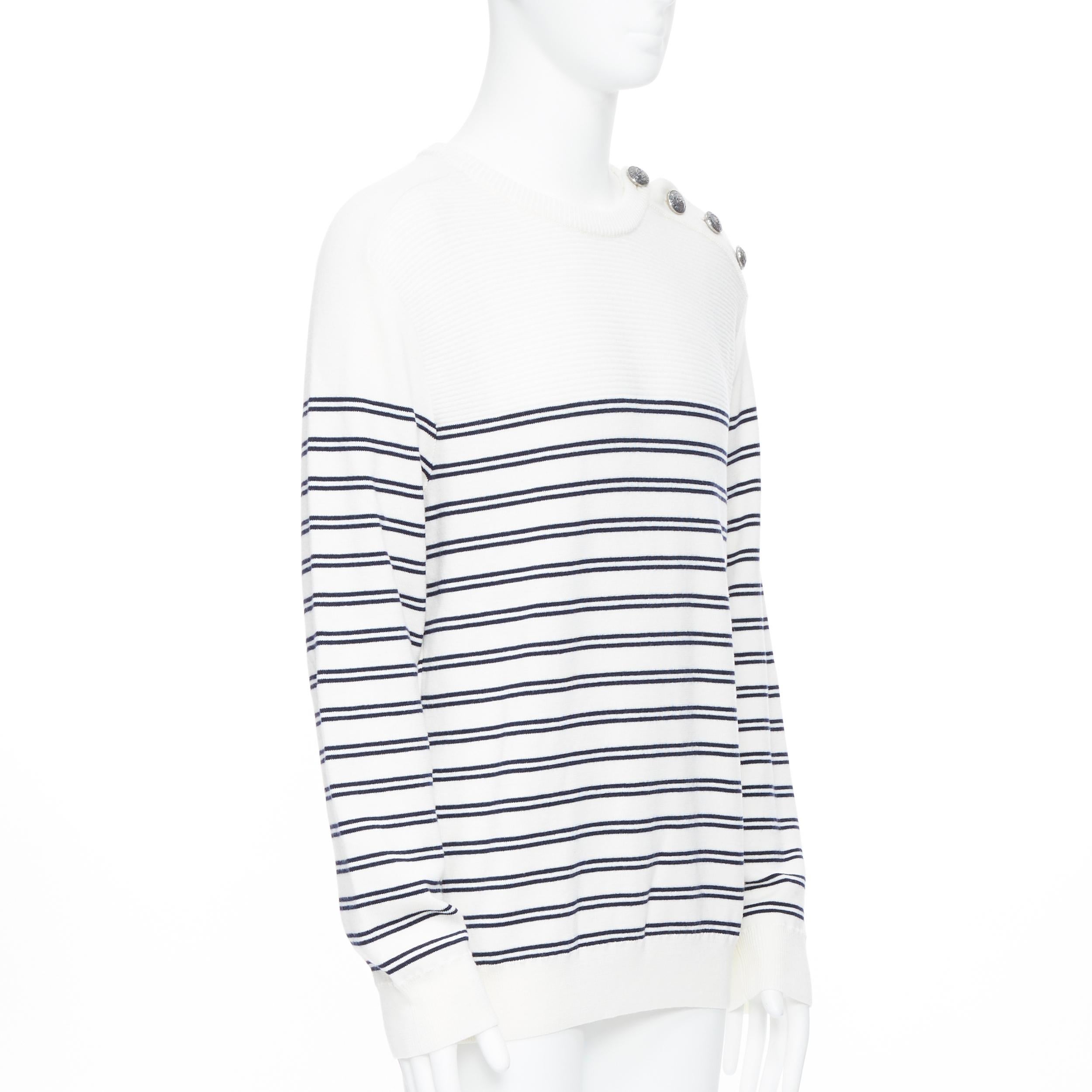 balmain striped sweater