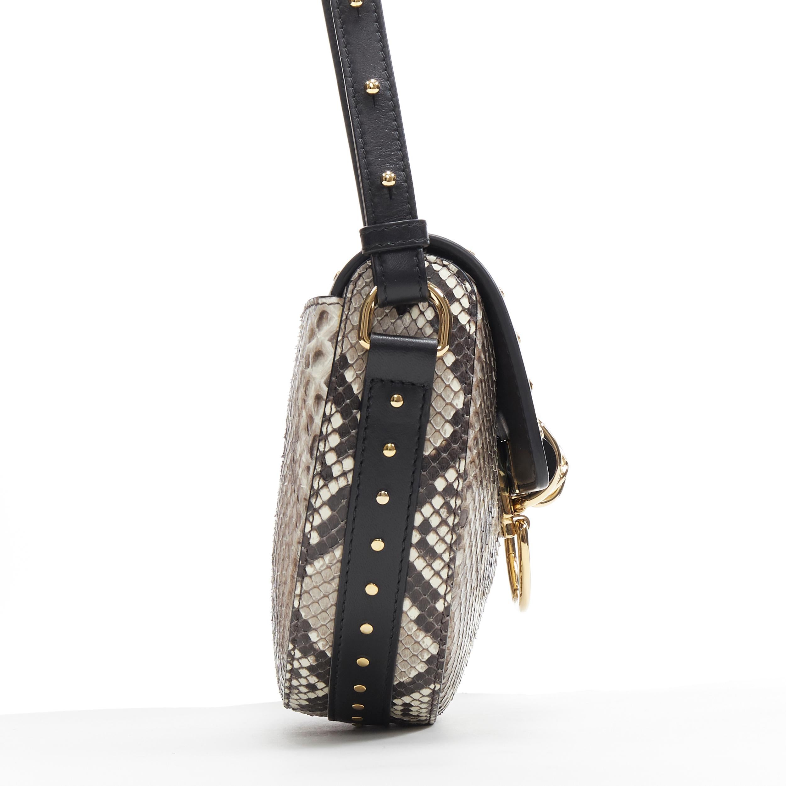 Donna nuova borsa a tracolla BALMAIN 44-18 in pelle scamosciata marrone con borchie dorate