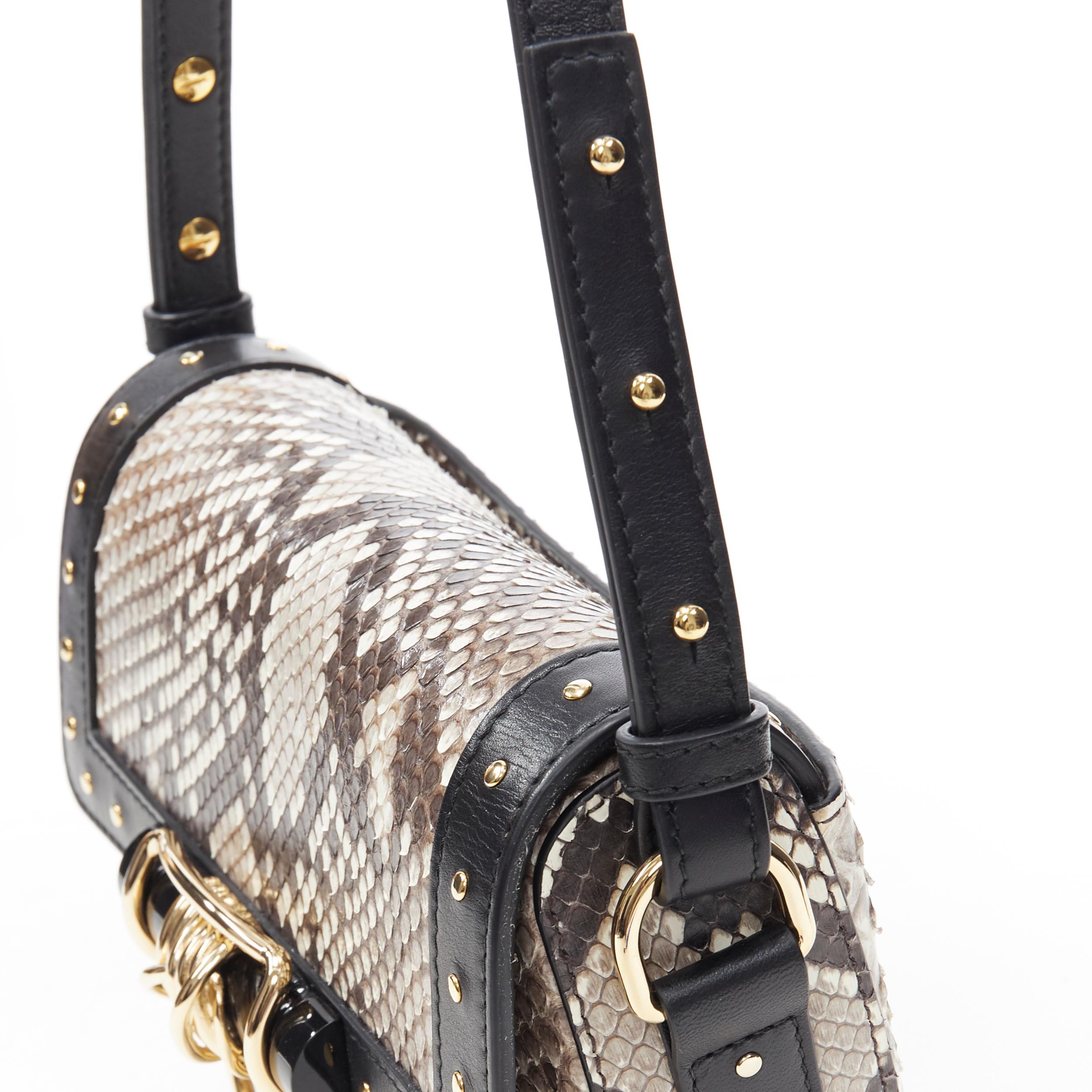 nuova borsa a tracolla BALMAIN 44-18 in pelle scamosciata marrone con borchie dorate 3