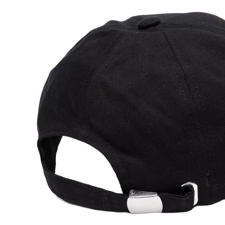 New Balmain Black Front Logo Cotton Cap For Sale at 1stDibs