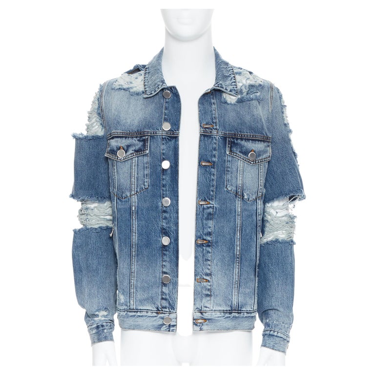 Balmain Denim Jacket - 6 For Sale on 1stDibs | balmain jean jacket, balmain  denim jacket price, pierre balmain denim jacket