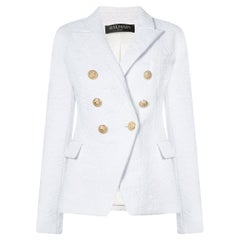 New BALMAIN WHITE JACKET 38 - 6