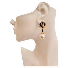 New Baroque White Freshwater Pearl 925 Sterling Silver Earrings