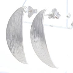 New Bastian Inverun Cedar Bark Earrings, Sterling Silver Pierced