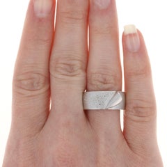 New Bastian Inverun Folded Band Ring, Sterling Silver Diamonds