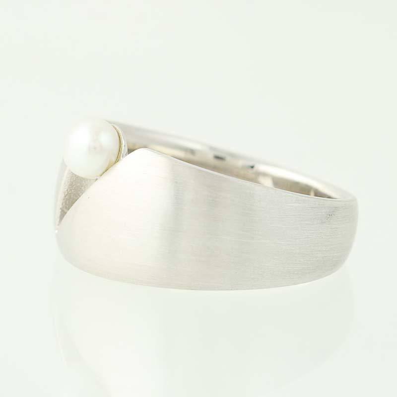 New Bastian Inverun Freshwater Pearl Ring Sterling Silver Modern Women's 2