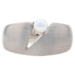 New Bastian Inverun Freshwater Pearl Ring Sterling Silver Modern Women's