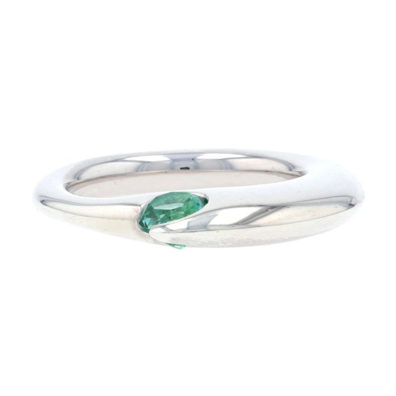 Bague/pendentif Bastian Inverun en argent sterling avec topaze verte, état neuf