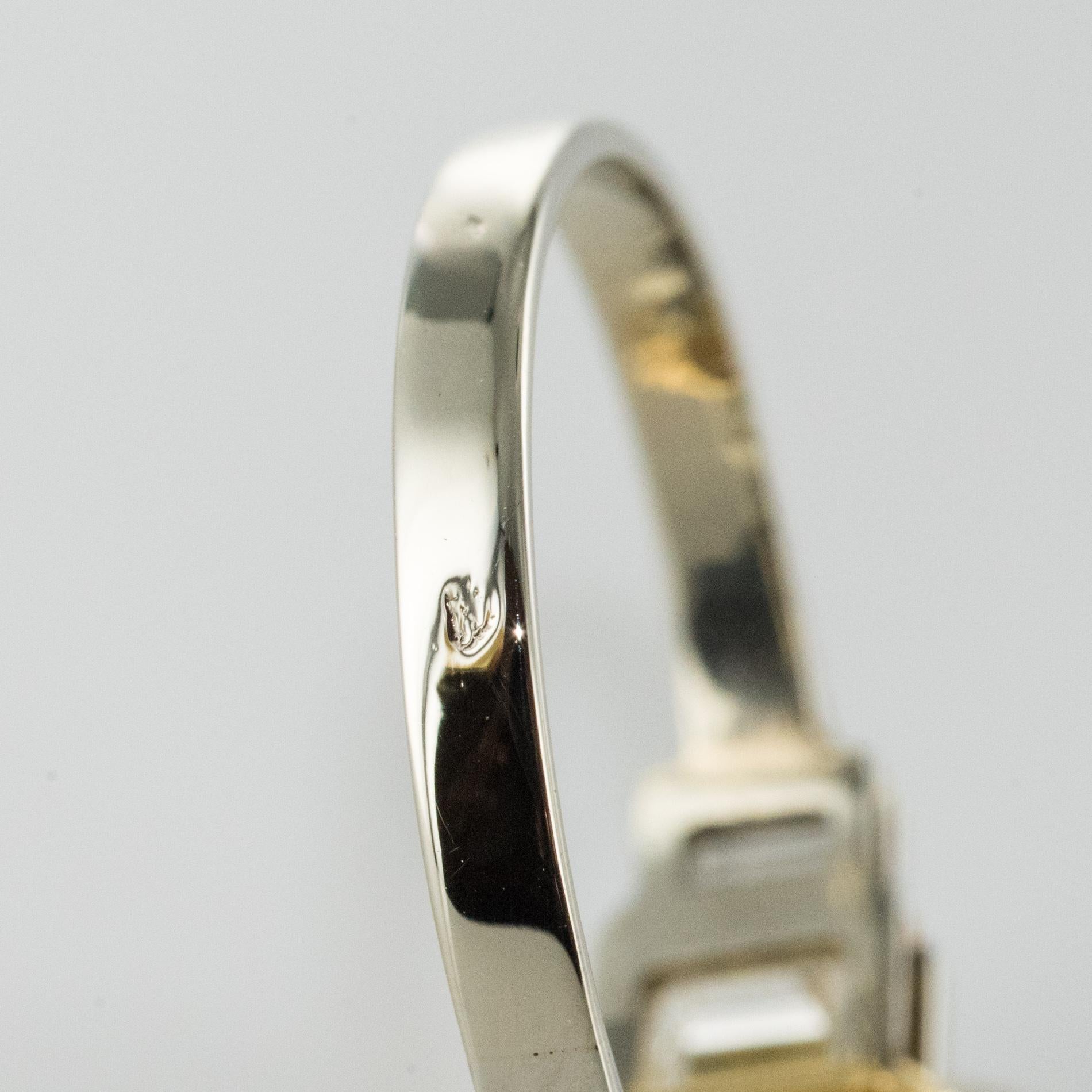 Art Deco Style Yellow Ceylon Sapphire Diamonds Ring 12