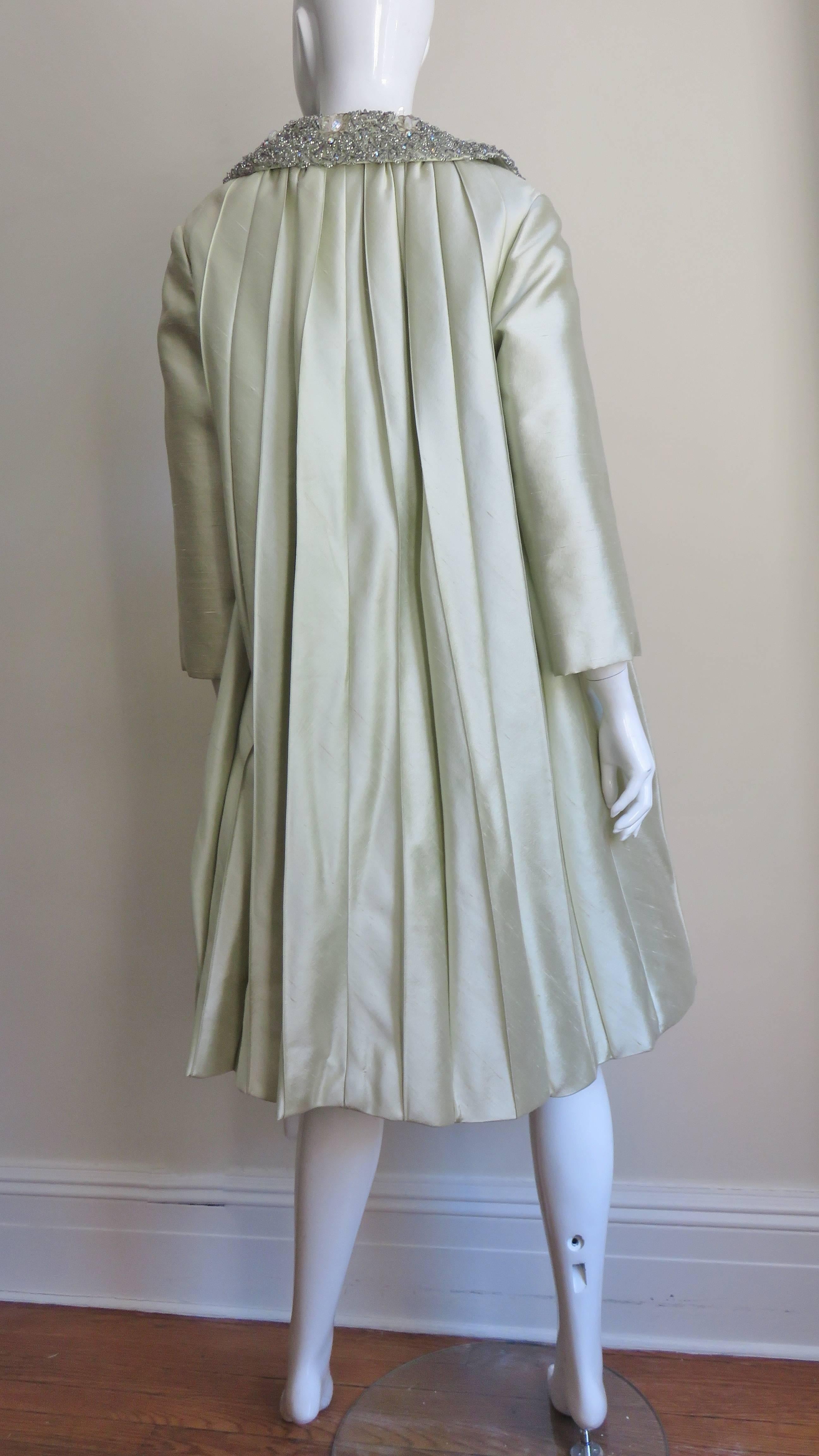  New Beaded Trim Dress and Coat Set 1960s 11